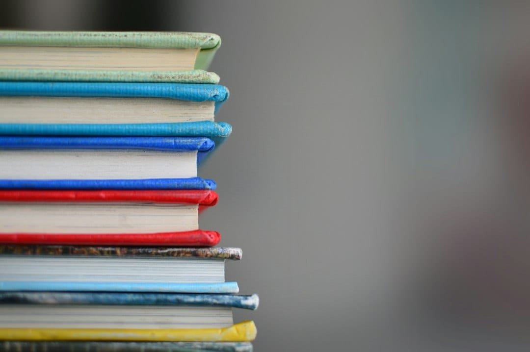 School books arranged for focused revision
