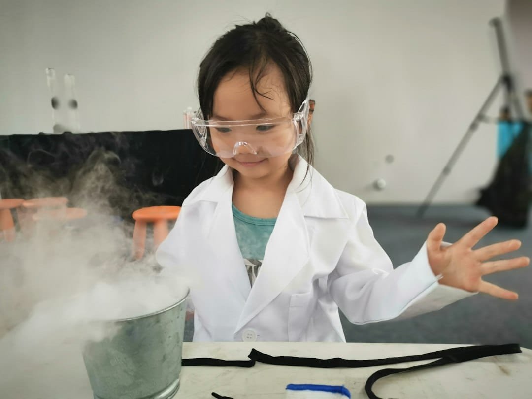 Student learning Science through practical study